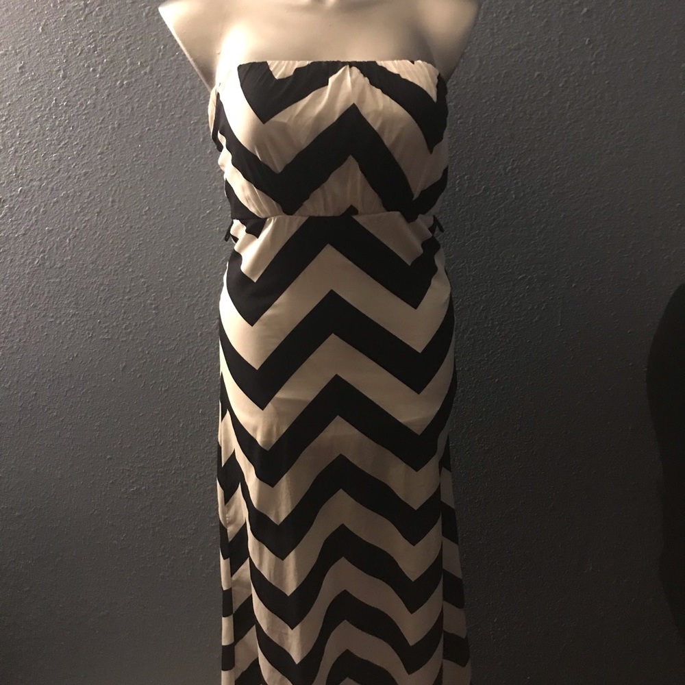 Strapless summer maxi  dress